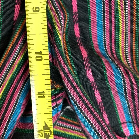 PHILOSOPHY Striped Frayed Hem Shorts Multi Coloured  size 12 - Picture 6 of 6